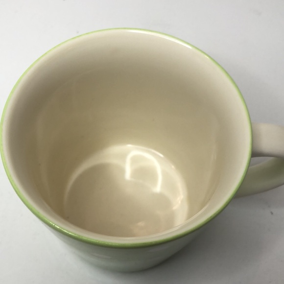 Starbucks 2006 Green and White Polka Dot Ceramic Mug - Picture 2 of 4